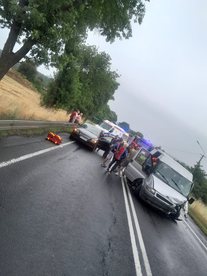 9 poszkodowanych  w tym 5 dzieci w porannym wypadku w Kamionce w gminie Pątnów